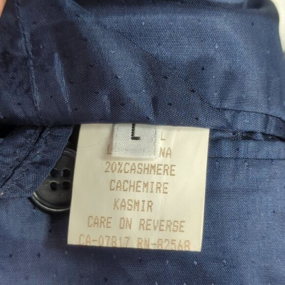 Mondo di Marco Italian Made Cashmere/Wool Navy Double Breasted Blazer Mens Large - Picture 6 of 11